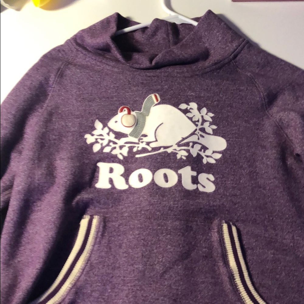 purple roots sweater